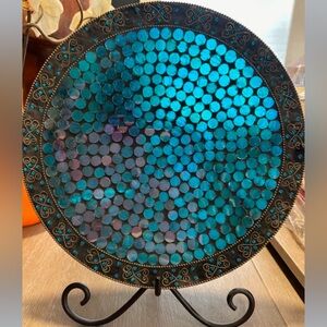 Mosaic plate with stand